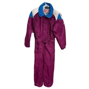 Vintage 80s ROFFE Carolina One Piece Ski Suit Colorblock Snowsuit Gaper Day 8‎